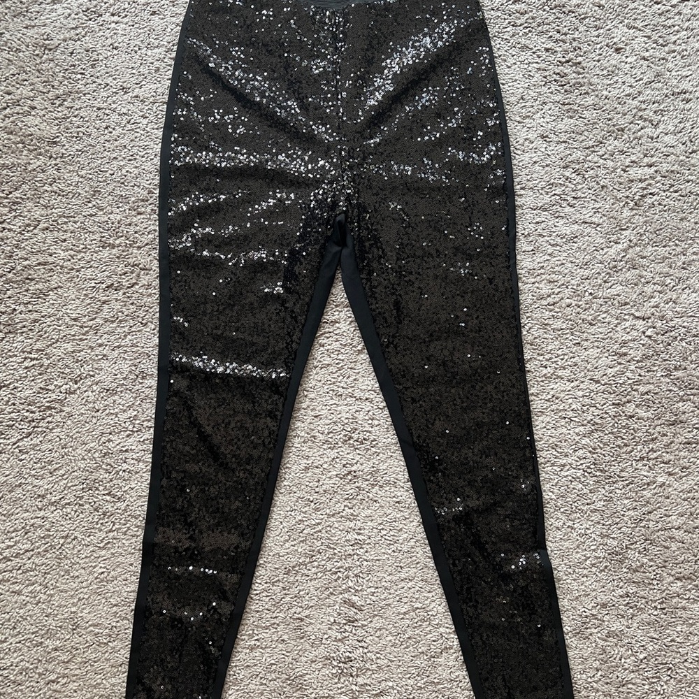 Chico’s sequin leggings. Size 1R or 8R.